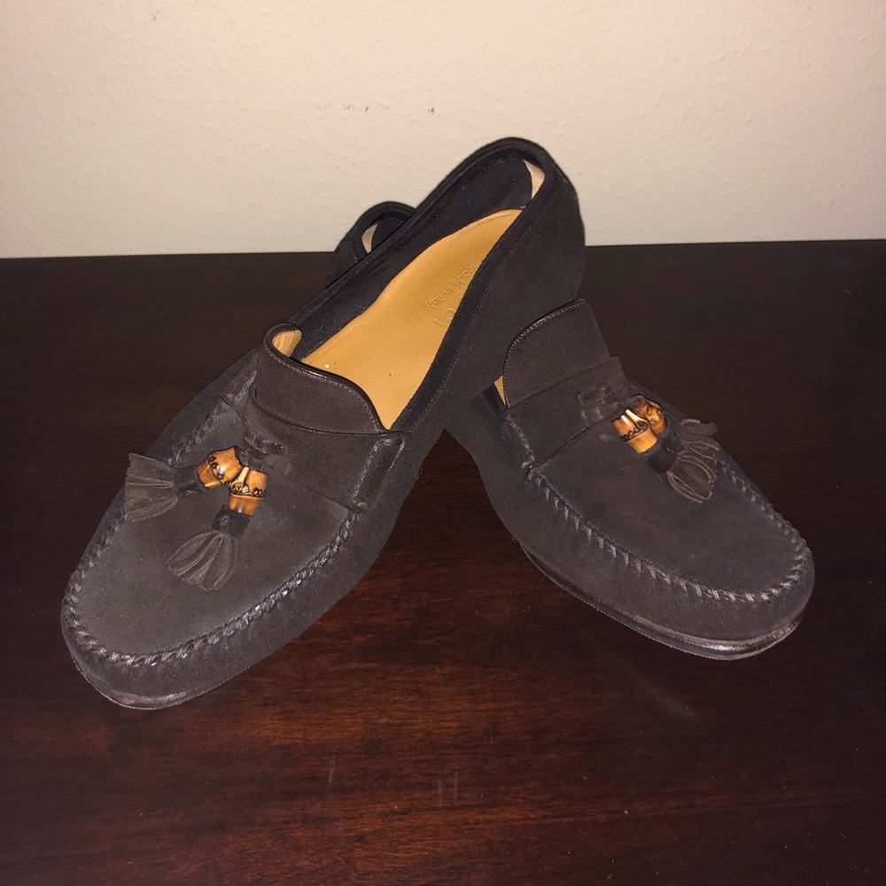 Gucci Suede Bamboo Loafer